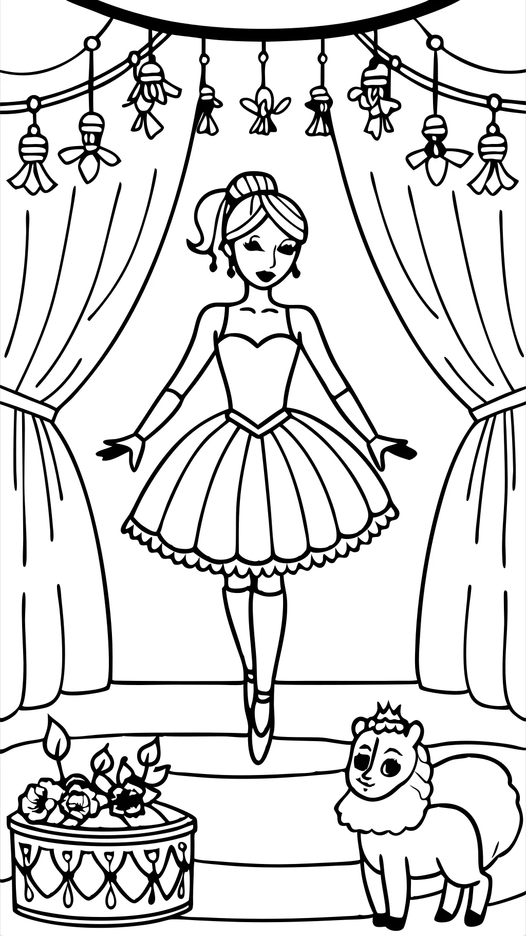 barbie ballet coloring pages